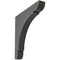 Ekena Millwork 1 3/4"W x 12"D x 12"H Extra Large Olympic Wood Vintage Decor Bracket, Black BKTWD01X12X12OLBL - alternate 1